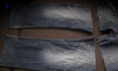 Как сшить дорожную сумку из старых джинсов
